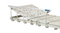 Lujo Moderno Tipo 3 Función MANUAL CAMA HOSPITAL CON ABS Tablero de camas de cama 1 año Repuestos gratis Alk-AA301FZL Metal Dia 125mm