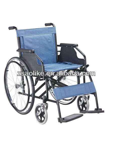 Sillón de ruedas plegable ALK863LABJ-46 del sillón de ruedas ligero de aluminio