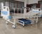 Silla de enfermería del hospital Cama de hospital Metal Super Baja Sala de hospital de plegamiento 2 ruedas disponibles 10 PCS Azul multifunción